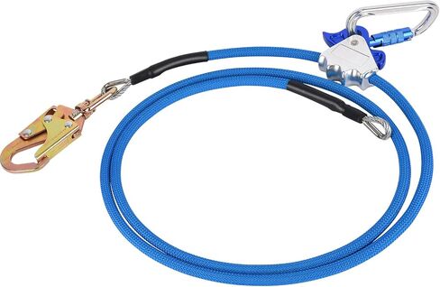 معدات LIVOSA Arborist مقاس 1/2 بوصة × 10 أقدام من أسلاك الفولاذ الأساسية، حبل تسلق الأشجار، حبل تحديد موضع حزام تسلق الأشجار لحماية السقوط، متسلقي الأشجار in Kuwait