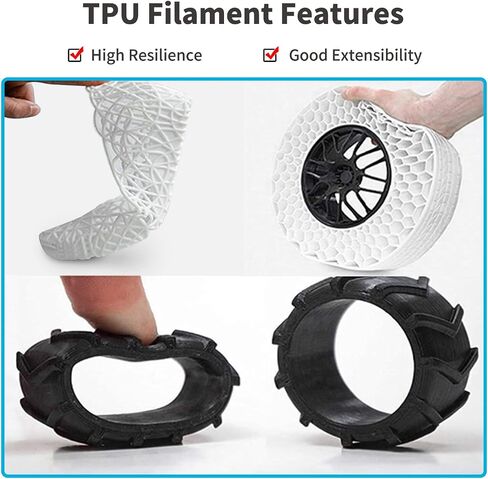JAREES Petg Filament 1.75، متانة سوداء محسنة Petg فراغ مختومة، بكرة 3 كجم تلتصق جيدًا بخيوط طباعة ثلاثية الأبعاد خالية من التشابك، دقة الأبعاد 1.75 مم ± 0.02 مم تناسب معظم طابعات FDM in Kuwait