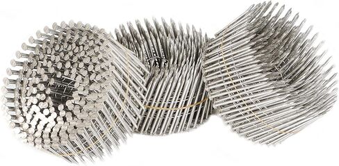 Timunr 3600 Count Siding Nails Full Round Head Wire Collated 15-Degree 2-1/2 Inch x .090 Inch 304 Stainless Steel Coil Siding Nail in Saudi Arabia