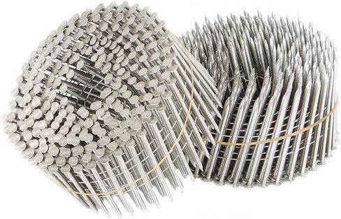 Timunr 3600 Count Siding Nails Full Round Head Wire Collated 15-Degree 2-1/2 Inch x .090 Inch 304 Stainless Steel Coil Siding Nail in Saudi Arabia