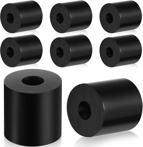 Multi Purpose Rubber Spacer Black Rubber Bushings 3/4 Inch OD x 1/4 Inch ID x 3/4 Inch Grommets Rubber Washers for Vibration, Bolts, Home, Car Accessories (16 Pcs) in Saudi Arabia