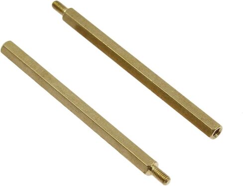 Augiimor 30Pcs Male to Female Brass Hex Standoff M3 x 40mm + 6mm Hexagonal Copper Column Male Female Thread Spacer Standoff Screw for Electronic Machine in Kuwait