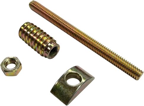 مجموعة أدوات تركيب حاجز السرير المكونة من 8 قطع تتضمن مسامير ملولبة وإدراج وصواميل وغسالات هلالية in Kuwait