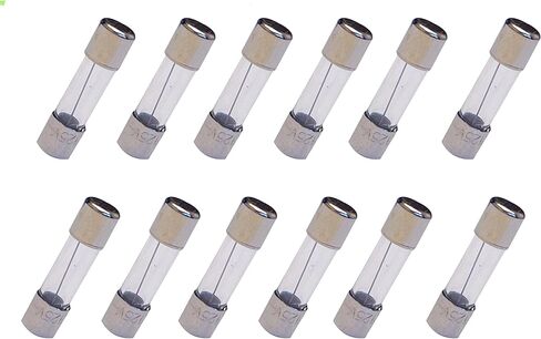 12 PCS Glass Fuses, 5 X 20mm F10AL 125V, 0.2 X 0.78 in 10 Amp Fast-Blow Fuse 125V, 10A 125 Vlot. in Saudi Arabia