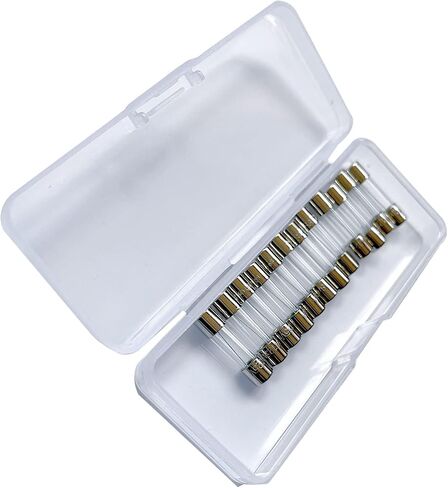 12 PCS Glass Fuses, 5 X 20mm F10AL 125V, 0.2 X 0.78 in 10 Amp Fast-Blow Fuse 125V, 10A 125 Vlot. in Saudi Arabia