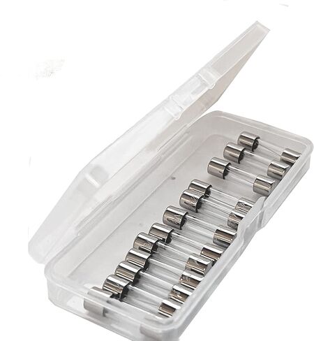 12 PCS Glass Fuses, 5 X 20mm F10AL 125V, 0.2 X 0.78 in 10 Amp Fast-Blow Fuse 125V, 10A 125 Vlot. in Saudi Arabia