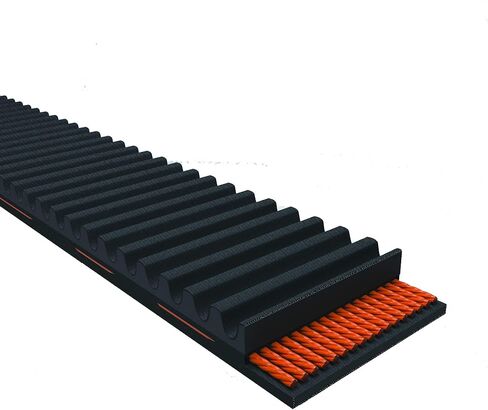 حزام استبدال ماكينات بريدجبورت D&D PowerDrive 2J668، قسم VS، مطاط in Kuwait