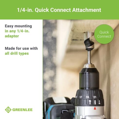 Greenlee - Bit، Auger، تغيير سريع 3/4A، صناعة الثقوب (60A-3/4) in Kuwait