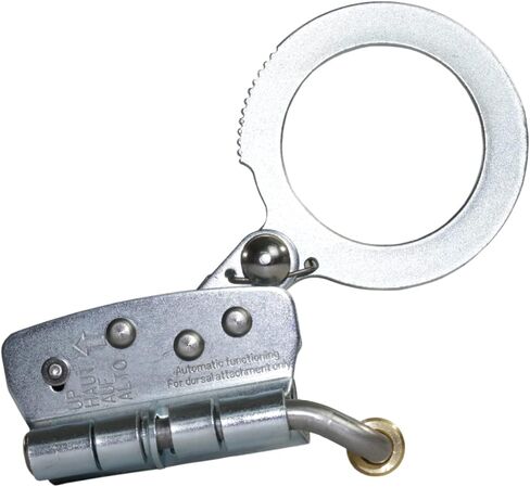 AFP Self-Locking Rope Grab with 2.25 inch Connecting Eye, Used with 5/8’’ Lifeline Rope, for Construction, Climbing, Fall-Protection, 310 lb. Capacity (OSHA/ANSI Compliant) Silver in Kuwait