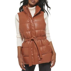 Levi's Women's Plus Size Vegan Leather Puffer Vest in Saudi Arabia