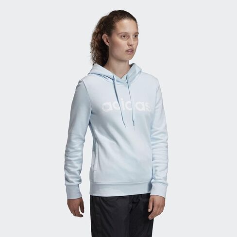 سويت شيرت بقلنسوة للسيدات من Adidas Essentials Linear Over Head in Kuwait