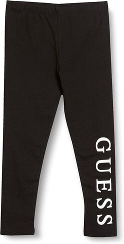 بنطال ضيق من الجيرسيه القابل للتمدد بشعار عمودي للفتيات من GUESS in Kuwait