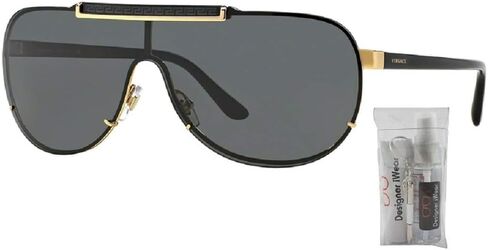 Versace VE2140 Pilot Sunglasses For Men For Women + BUNDLE with Designer iWear Complimentary Eyewear Care Kit in Saudi Arabia