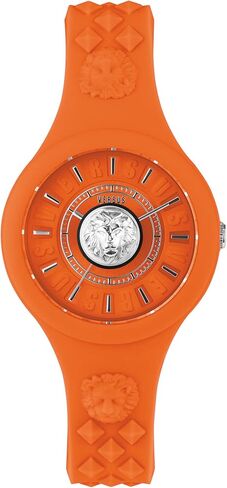 Versus Versace Womens Orange 39 mm Fire Island Lion Watch VSPOQ1E21 in Saudi Arabia