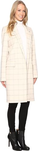 Calvin Klein Women's Windowpane Carcoat in Saudi Arabia
