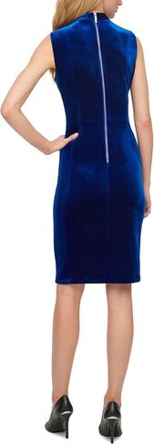 Calvin Klein Women's Sleeveless Seamed Sheath with Tie Neck in Saudi Arabia