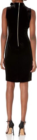 Calvin Klein Women's Sleeveless Seamed Sheath with Tie Neck in Saudi Arabia