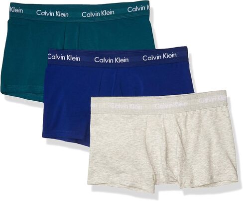 Calvin Klein Men's Cotton Stretch Multipack Low-Rise Trunks in Saudi Arabia