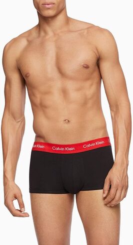 Calvin Klein Men's Cotton Stretch Multipack Low-Rise Trunks in Saudi Arabia