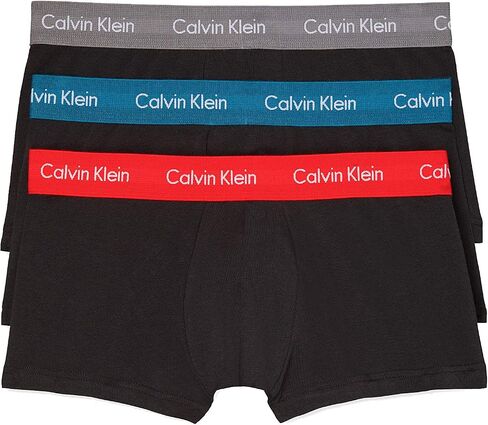 Calvin Klein Men's Cotton Stretch Multipack Low-Rise Trunks in Saudi Arabia