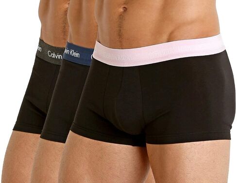 Calvin Klein Men's Cotton Stretch Multipack Low-Rise Trunks in Saudi Arabia