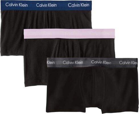 Calvin Klein Men's Cotton Stretch Multipack Low-Rise Trunks in Saudi Arabia