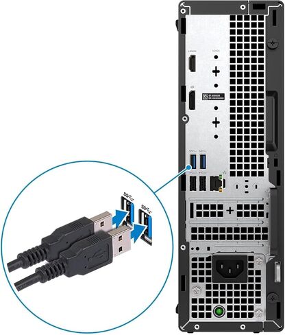 Dell OptiPlex 3000 Desktop Computer - Intel Core i5 12th Gen i5-12500 Hexa-core (6 Core) 3 GHz - 8 GB RAM DDR4 SDRAM - 256 GB M.2 PCI Express NVMe 3.0 x4 SSD - Small Form Factor - Black in Saudi Arabia