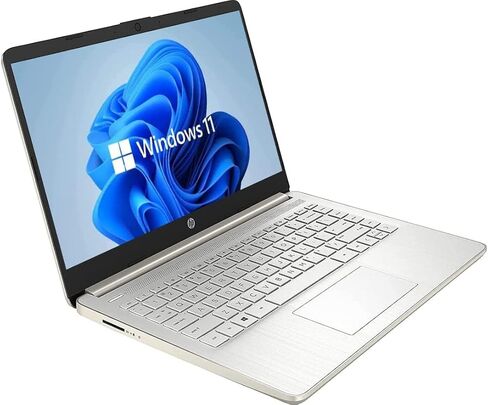 2022 HP 14 بوصة شاشة لمس لاب توب، ويندوز 11، معالج AMD 3020e، ذاكرة رام 4 جيجا، 64 جيجا اس اس دي، HDMI، فضي لامع (متجدد) in Saudi Arabia