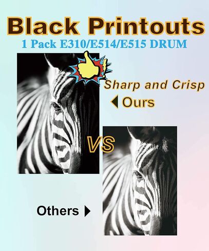 استبدال وحدة الطبل المتوافقة أكثر مع إم إم إم وأكثر توافقًا مع أسطوانة Dell E310 E514 E515 للاستخدام مع Dell E310dw E514dw E515dw E515dn (1 x Drum) in Kuwait