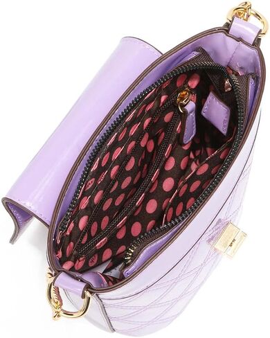DESTINY BY NICOLE LEE Crossbody Bag with Adjustable Shoulder Strap and Chain Handle Patent Fashion Handbag for Women Girls in Saudi Arabia