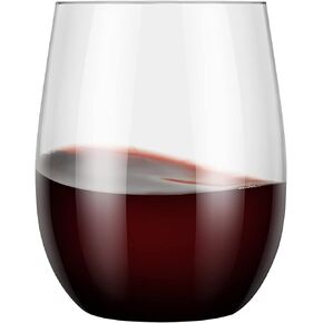 48 Stemless Wine Glass Plastic,12oz Clear Plastic Wine Glasses For Parties Disposable Party Cups, Disposable Wine Glasses, Plastic Wine Cups,Wine Glasses Plastic Disposable Plastic Wine Tumbler in Saudi Arabia