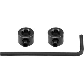 uxcell 5mm Bore Drill Stop، حامل عمق لقمة المثقاب، مجموعة نمط المسمار، فولاذ كربوني من أكسيد الأسود، عبوة من 2 in Kuwait