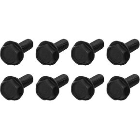 METALLIXITY Flanged Hex Head Bolts (M6x17mm) 8pcs, Left Hand Hexagon Bolt Reverse Thread Screw - for House Construction Machine Fasteners in Saudi Arabia