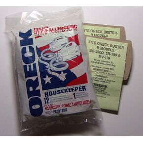 أكياس المكنسة الكهربائية Oreck XL Buster B، PKBB12DW، حقيبة مدبرة المنزل، 12 عبوة in Kuwait