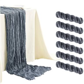 Beige Cheesecloth Table Runners 10ft Wide Gauze Table Runners Boho Table Runners for Bridal Shower Wedding Birthday Party Table Decorations in Kuwait