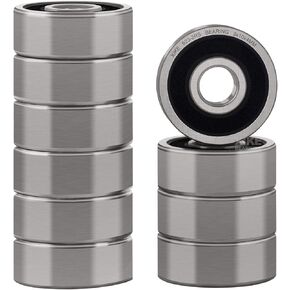 XiKe 10 Pcs 623-2RS Double Rubber Seal Bearings 4x13x5mm, Pre-Lubricated and Stable Performance and Cost Effective, Deep Groove Ball Bearings. in Saudi Arabia