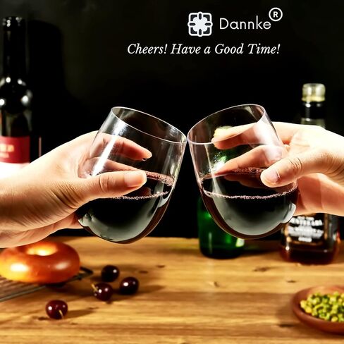 48 Stemless Wine Glass Plastic,12oz Clear Plastic Wine Glasses For Parties Disposable Party Cups, Disposable Wine Glasses, Plastic Wine Cups,Wine Glasses Plastic Disposable Plastic Wine Tumbler in Saudi Arabia