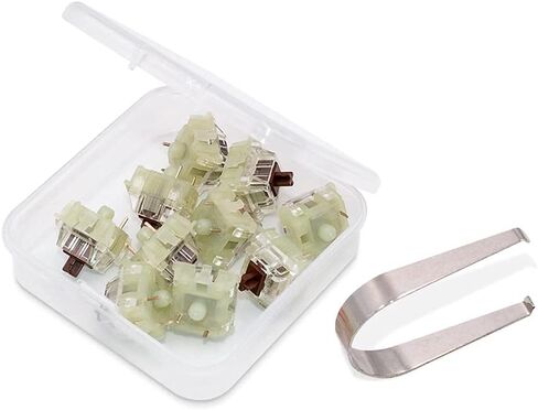 Cherry MX RGB Brown Key Switches (10 Pcs)- MX1A-L1NA | Plate Mounted | Tactile Switch for Mechanical Keyboard. in Saudi Arabia