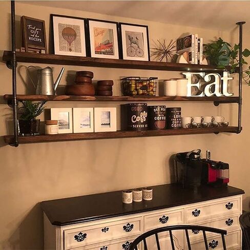 مشابك أنابيب معدنية سوداء متينة على شكل حرف U من Baby Flower، وحزامين بفتحتين وتركيبات رفوف صناعية على شكل حرف U (عبوة من 6) (3/4 بوصة) (202201) in Kuwait