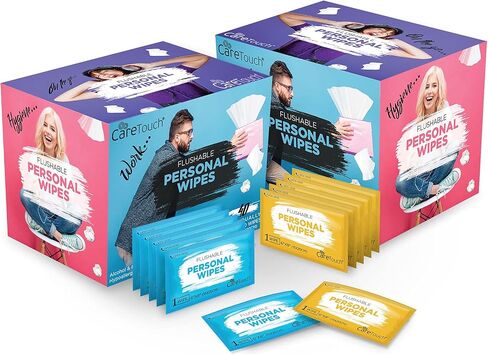 مناديل مبللة لتطهير اليدين خالية من الكحول من كير تاتش - 10 عبوات للسفر مكونة من 20 قطعة لكل منها - مناديل مطهرة مضادة للبكتيريا ومرطبة مع فيتامين E وخلاصة الصبار للأطفال إلى البالغين (200 منديل), , Hand Sanitizer Wipes 2pack, , in Kuwait