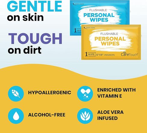 مناديل مبللة لتطهير اليدين خالية من الكحول من كير تاتش - 10 عبوات للسفر مكونة من 20 قطعة لكل منها - مناديل مطهرة مضادة للبكتيريا ومرطبة مع فيتامين E وخلاصة الصبار للأطفال إلى البالغين (200 منديل), , Hand Sanitizer Wipes 2pack, , in Kuwait