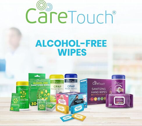 مناديل مبللة لتطهير اليدين خالية من الكحول من كير تاتش - 10 عبوات للسفر مكونة من 20 قطعة لكل منها - مناديل مطهرة مضادة للبكتيريا ومرطبة مع فيتامين E وخلاصة الصبار للأطفال إلى البالغين (200 منديل), , Hand Sanitizer Wipes 2pack, , in Kuwait