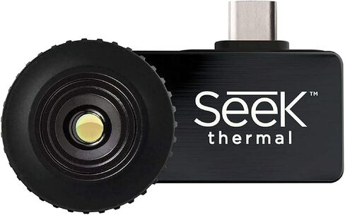 Seek Thermal Compact - كاميرا تصوير حراري متعددة الأغراض لنظام iOS، أسود - LW-AAA in Saudi Arabia