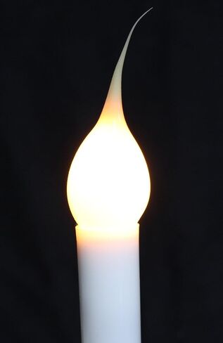 مصابيح إضاءة الشموع المطلية بالسيليكون بتصميم دولة من Creative Hobbies® (عبوة من 10 مصابيح) ~ 5 واط من السيليكون المتلألئ، توهج ذهبي in Kuwait