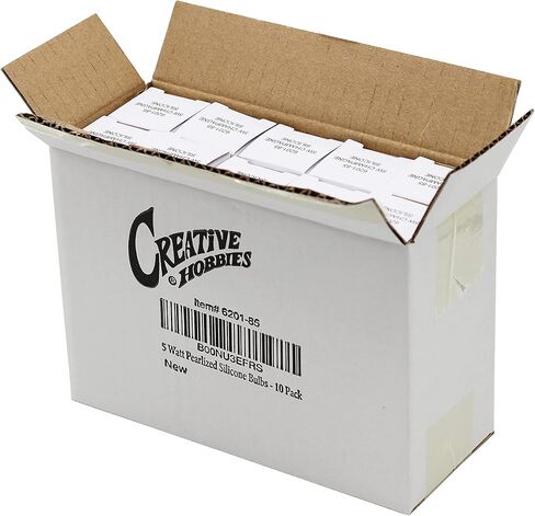 مصابيح إضاءة الشموع المطلية بالسيليكون بتصميم دولة من Creative Hobbies® (عبوة من 10 مصابيح) ~ 5 واط من السيليكون المتلألئ، توهج ذهبي in Kuwait