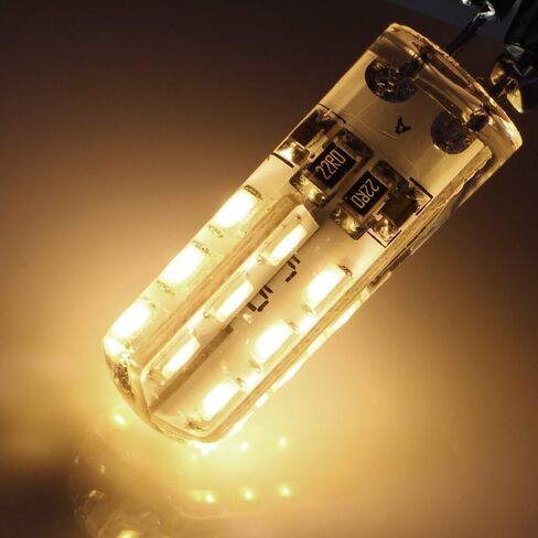 RAYHOO 10 قطع G4 LED لمبات JC Bi-Pin Base Lights 1.5W AC/DC 12V 10W-20W T3 لمبة هالوجين استبدال مصابيح المناظر الطبيعية (أبيض دافئ 3000K) in Kuwait