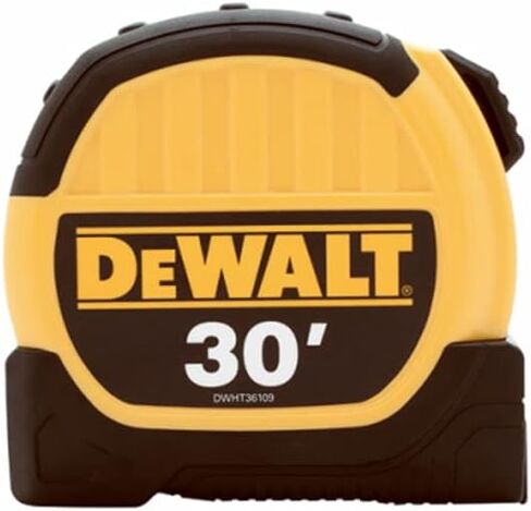 DeWalt DWHT36109 1-1/8" x 30 م قياس الشريط القياسي، مشبك حزام، أصفر/أسود in Saudi Arabia
