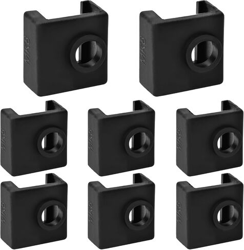 3D Printer Silicone Sock 8Pcs Hotend Silicone Sock Heater Block Silicone Cover for Creality Ender 3, Ender 3 Pro, Ender 5, Ender 5 Pro, CR 10 Series, MK7/ 8/9 Hotend in Saudi Arabia
