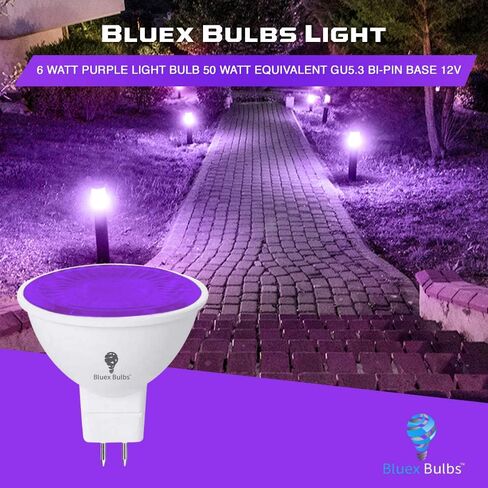 6 عبوات من لمبة الضوء البرتقالية BlueX LED MR16 - 4 وات (ما يعادل 40 واط) - GU5.3 قاعدة ثنائية الدبوس 12 فولت لمبة برتقالية LED برتقالية، ديكور الحفلات، الشرفة، المنزل، إضاءة العطلات، إضاءة زخرفية MR16 LED لمبة in Kuwait