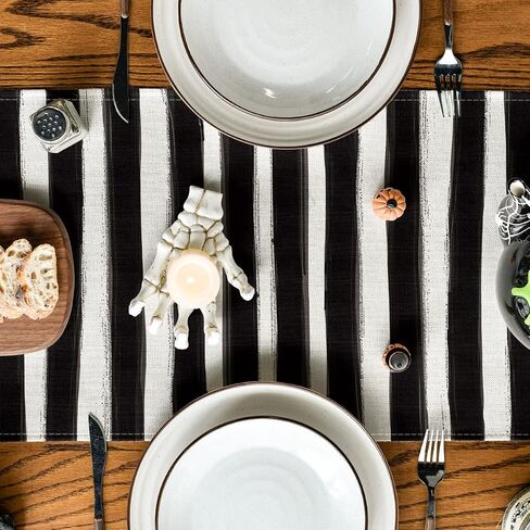 Artoid Mode Trick or Treat Bat Table Runner, Seasonal Fall Halloween Holiday Kitchen Dining Table Decoration for Indoor Outdoor Home Party Decor 13 x 36 Inch in Saudi Arabia